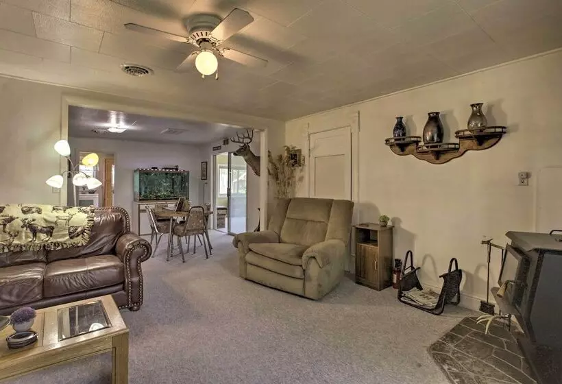 Walkable Ten Sleep House W/ Patio & Sunroom!