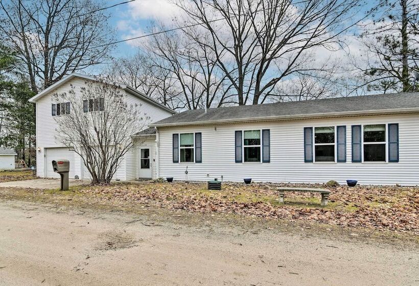 Waterfront Gladwin Home W/ Deck + Fire Pit!