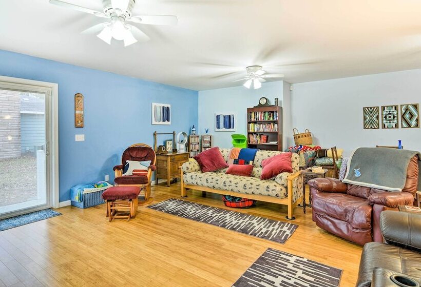 Waterfront Gladwin Home W/ Deck + Fire Pit!