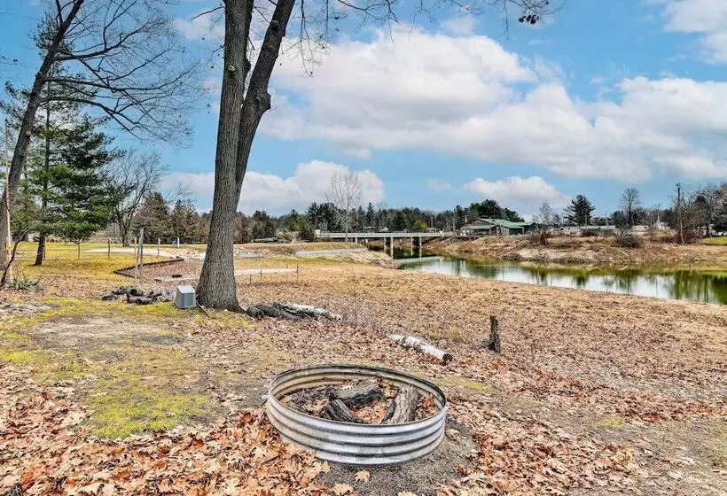 Waterfront Gladwin Home W/ Deck + Fire Pit!