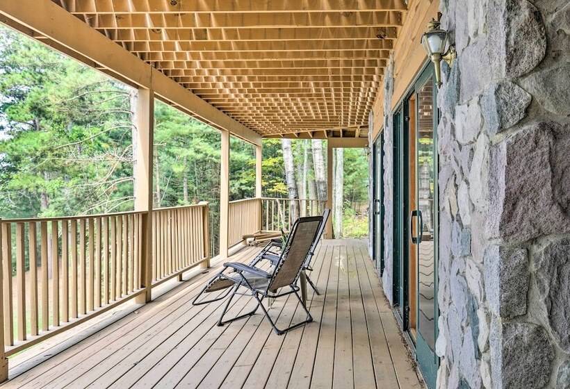 Waterfront Lake Tomahawk Cabin W/ Game Room!