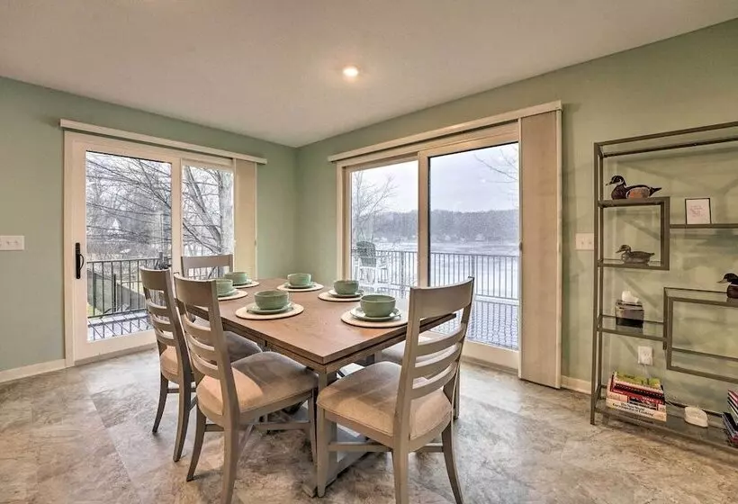 Family Home On Crystal Lake W/ Private Beach!