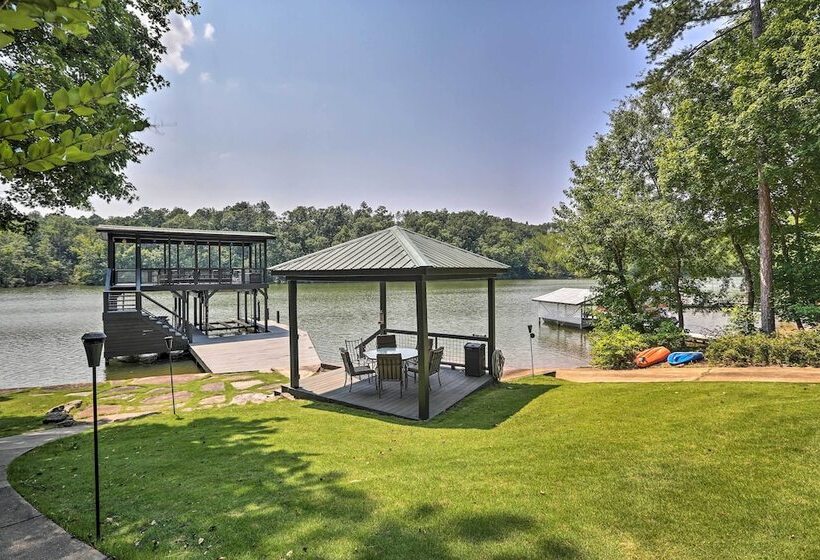 Lakefront Jacksons Gap Home W/ Deck, Dock & Views