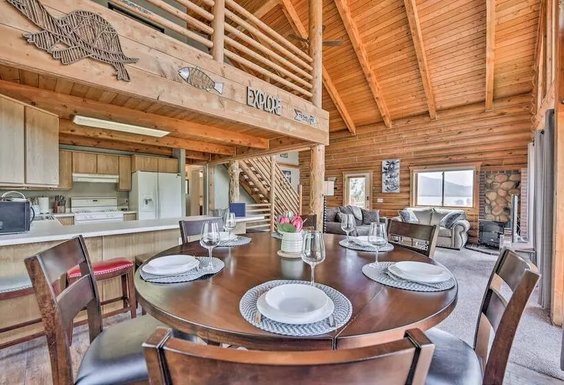 Spacious Hilltop Cabin W/ Deck & Scenic Views!