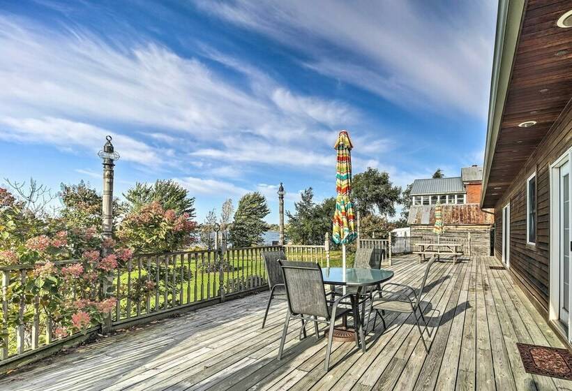 Waterfront Lake Champlain Home W/ Fire Pit!