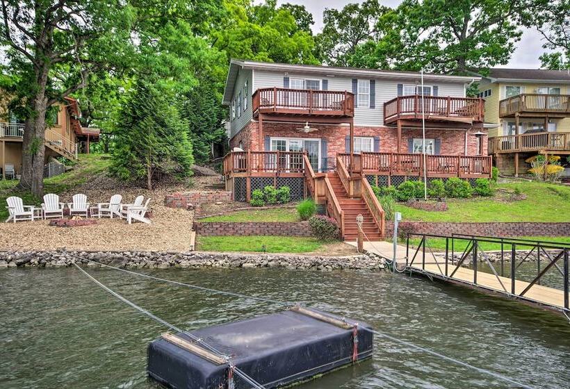 Waterfront Lake Ozark Home W/ Decks, Fire Pit