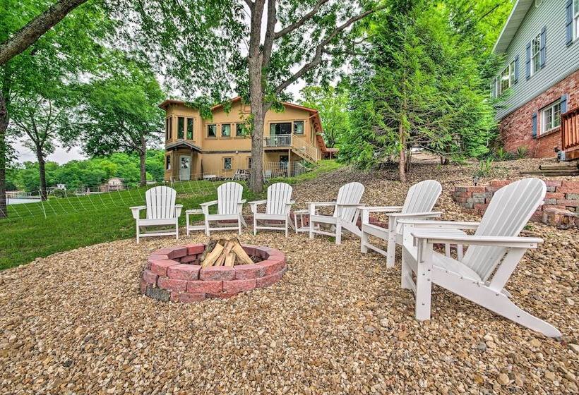 Waterfront Lake Ozark Home W/ Decks, Fire Pit