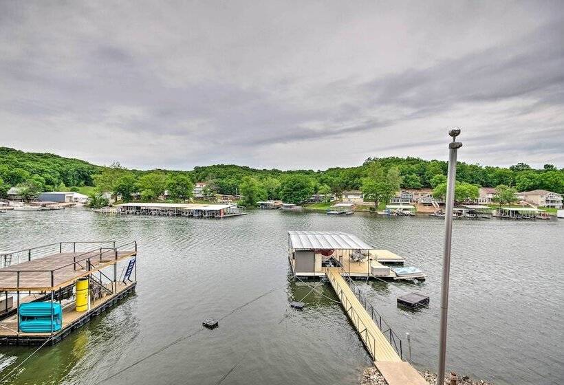 Waterfront Lake Ozark Home W/ Decks, Fire Pit