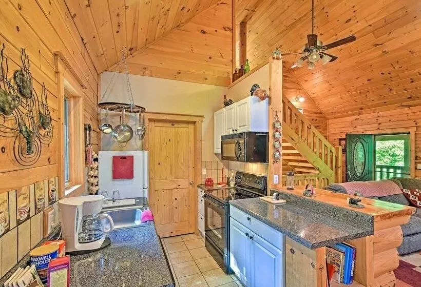 Rustic Andrews Cabin Rental W/ Deck + Fire Pit!