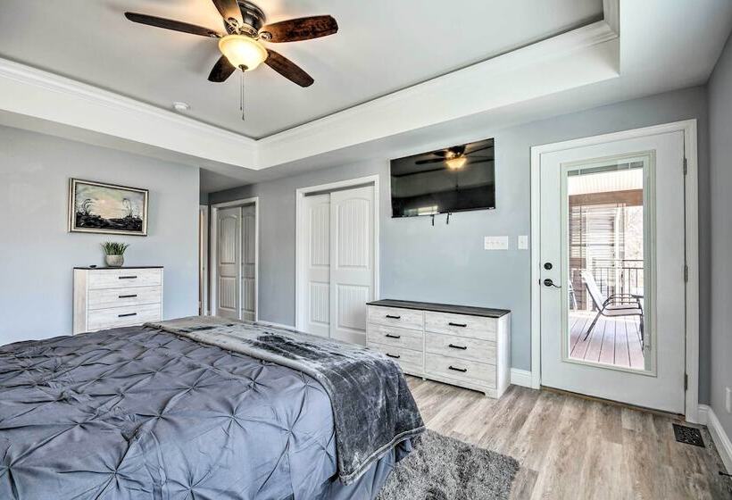 Dock & Fire Pit: Lakefront Rocky Mount Home!