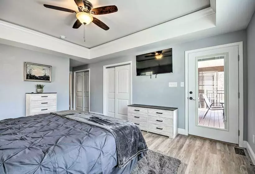 Dock & Fire Pit: Lakefront Rocky Mount Home!