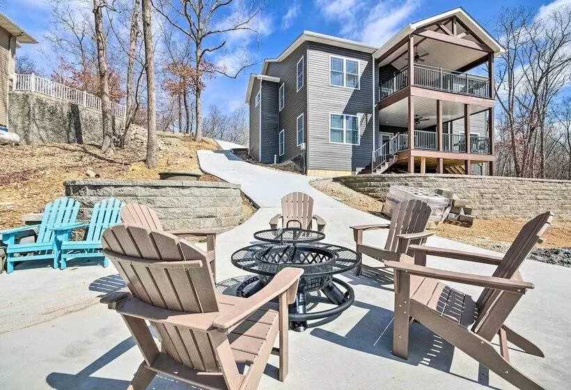 Dock & Fire Pit: Lakefront Rocky Mount Home!