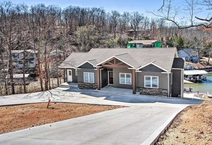 Dock & Fire Pit: Lakefront Rocky Mount Home!