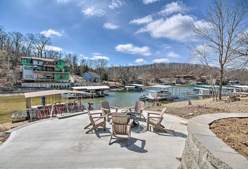 Dock & Fire Pit: Lakefront Rocky Mount Home!