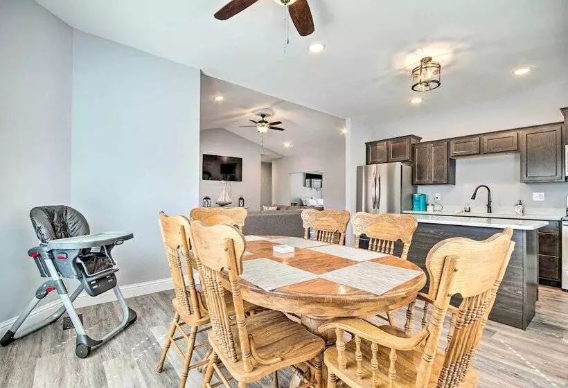 Dock & Fire Pit: Lakefront Rocky Mount Home!