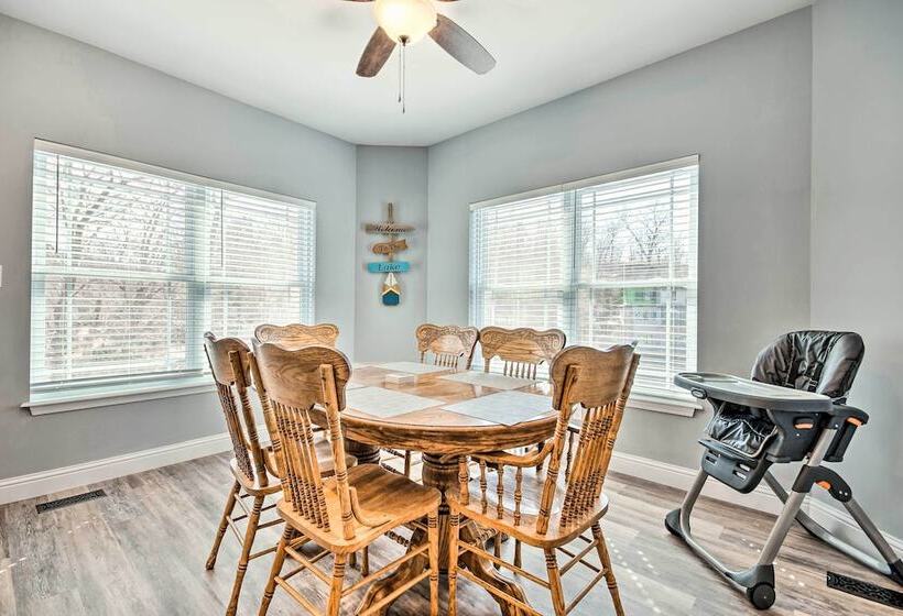 Dock & Fire Pit: Lakefront Rocky Mount Home!