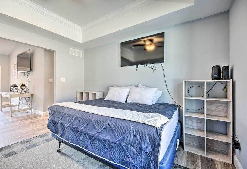 Dock & Fire Pit: Lakefront Rocky Mount Home!