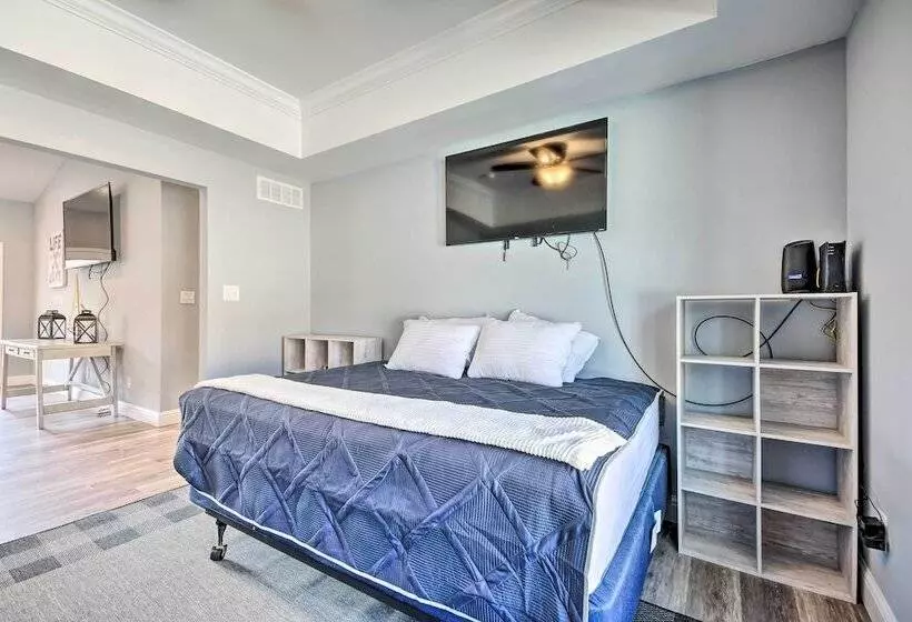 Dock & Fire Pit: Lakefront Rocky Mount Home!