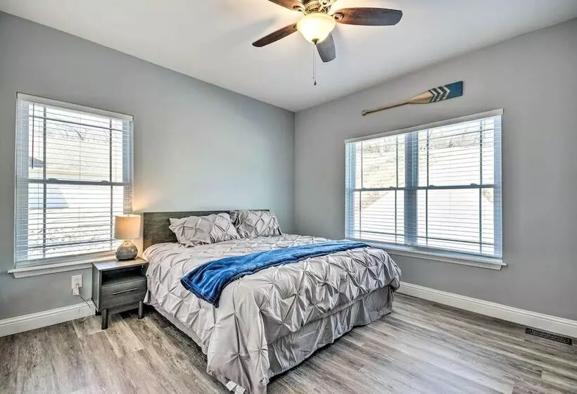 Dock & Fire Pit: Lakefront Rocky Mount Home!