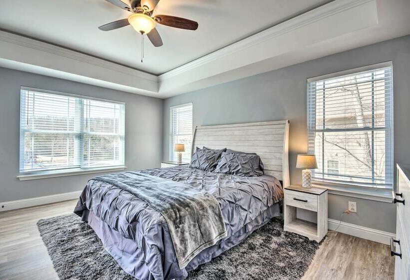 Dock & Fire Pit: Lakefront Rocky Mount Home!