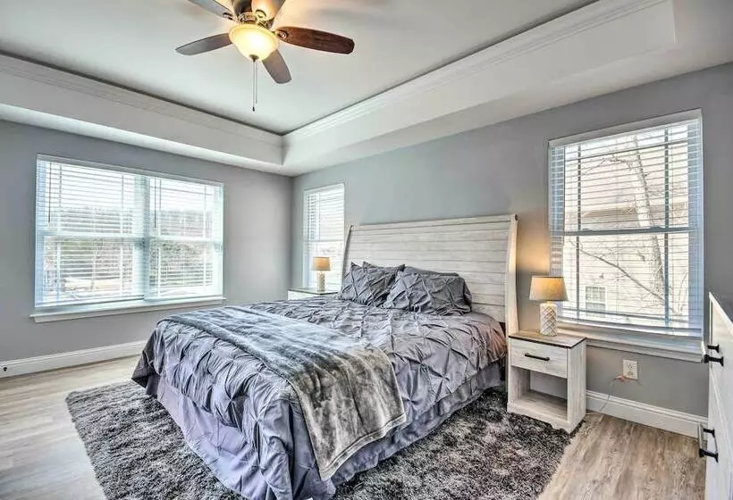 Dock & Fire Pit: Lakefront Rocky Mount Home!