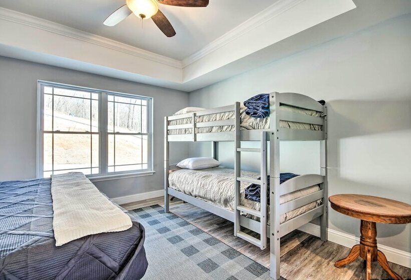 Dock & Fire Pit: Lakefront Rocky Mount Home!