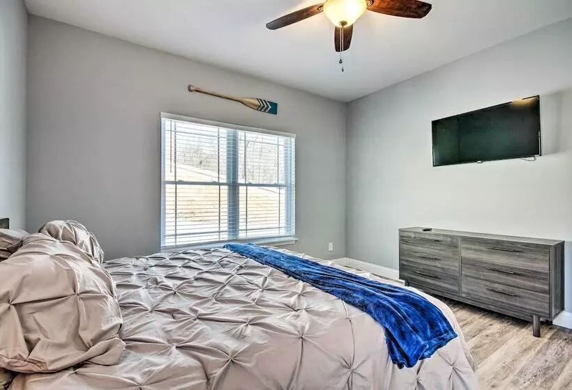 Dock & Fire Pit: Lakefront Rocky Mount Home!