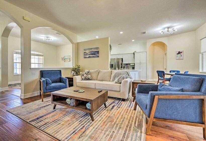 Modern Retreat W/ Screened Porch & Game Room!