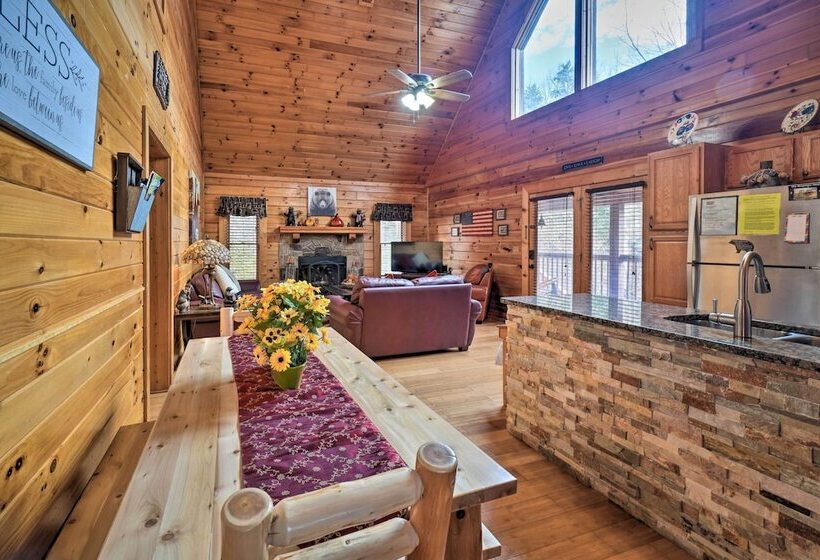 Inviting Sevierville Cabin W/ Deck & Hot Tub!