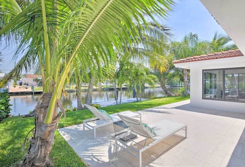 Luxe Wilton Manors Home W/ Private Boat Dock