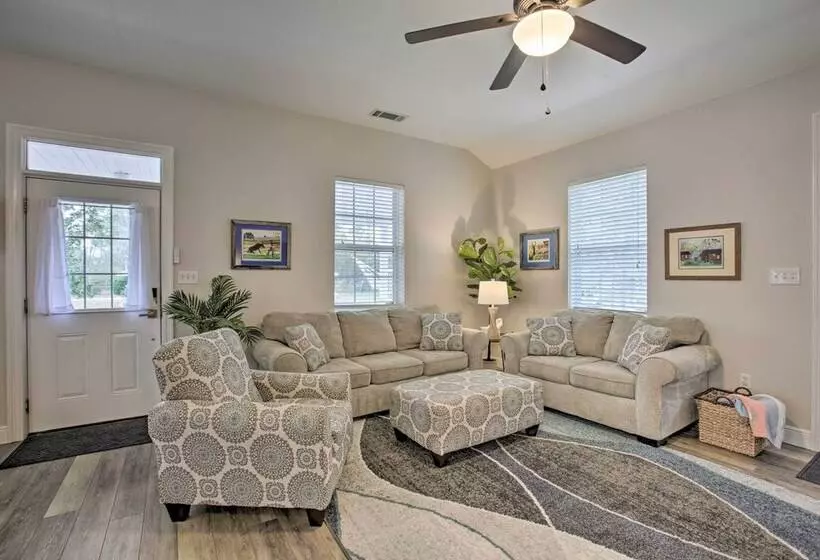 Waveland Home Near Beach: Pets Allowed!