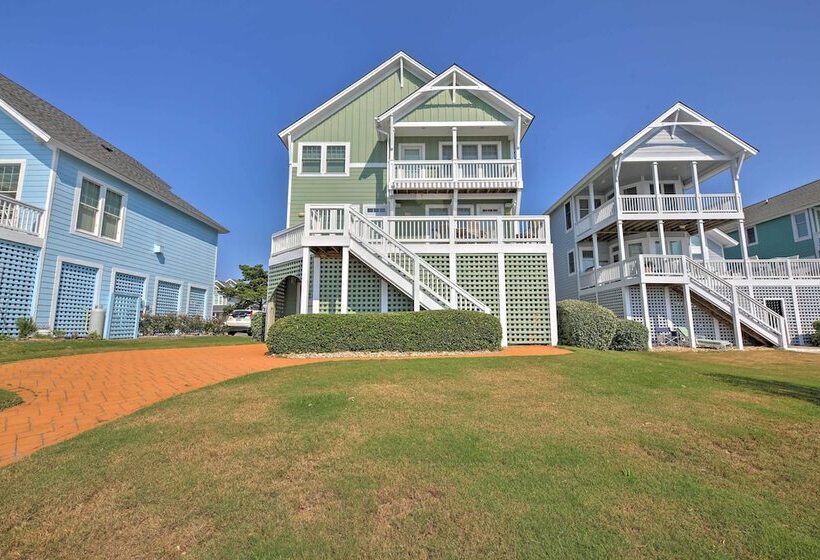 Manteo Waterfront Resort Home W/ 30 Ft Dock!