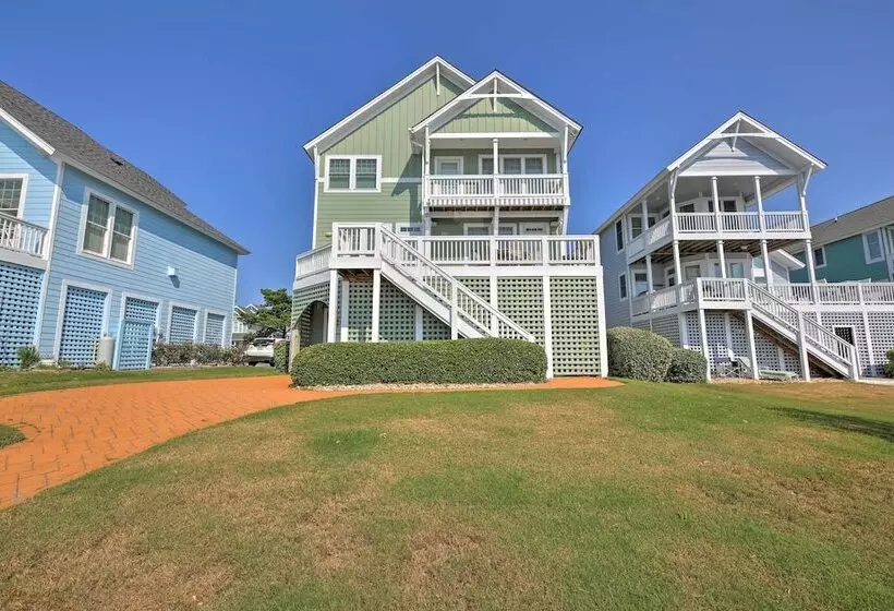 Manteo Waterfront Resort Home W/ 30 Ft Dock!