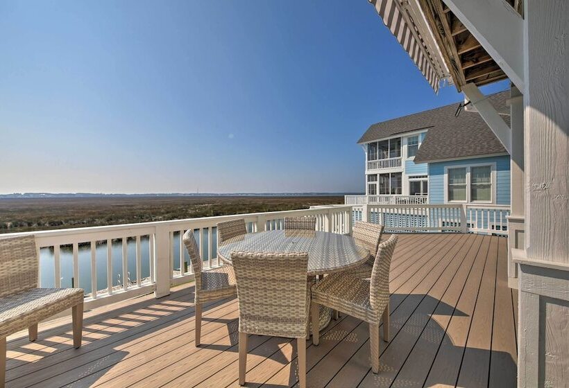 Manteo Waterfront Resort Home W/ 30 Ft Dock!
