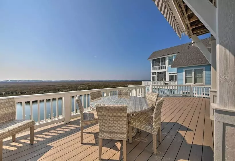 Manteo Waterfront Resort Home W/ 30 Ft Dock!