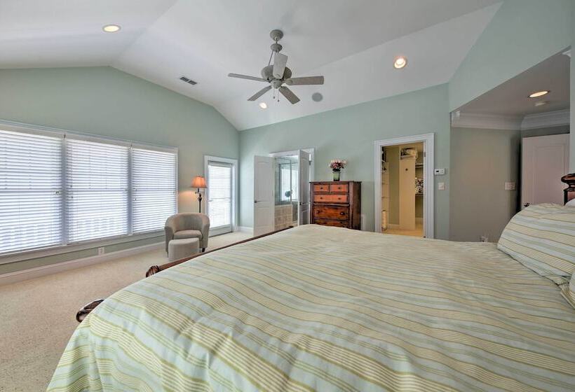 Manteo Waterfront Resort Home W/ 30 Ft Dock!