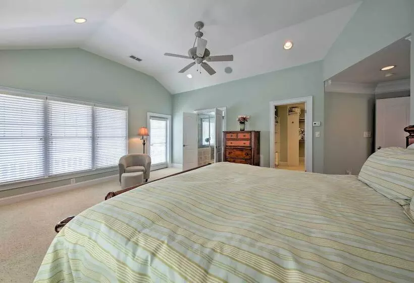 Manteo Waterfront Resort Home W/ 30 Ft Dock!