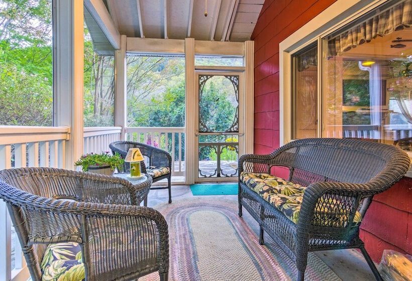 Mtn Views + Fire Pit: Serene Chimney Rock Abode