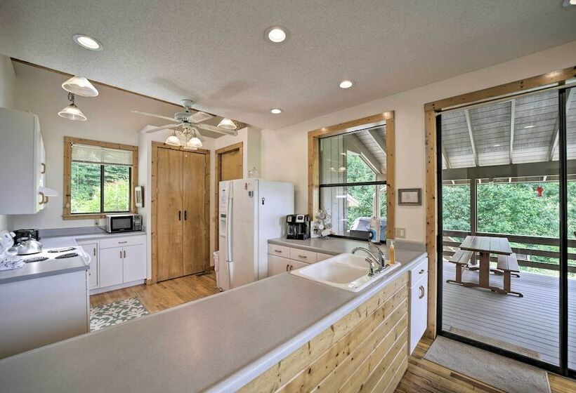 Vibrant Bryson City Home W/ Mtn Views & Deck!