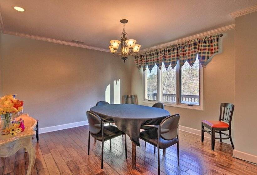 2 Story Deck: Waterfront Lake Lure Home!