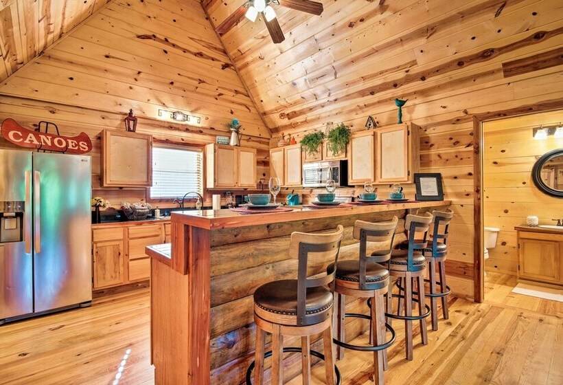 Quiet Mountain Fork River Cabin W/ Water View Deck