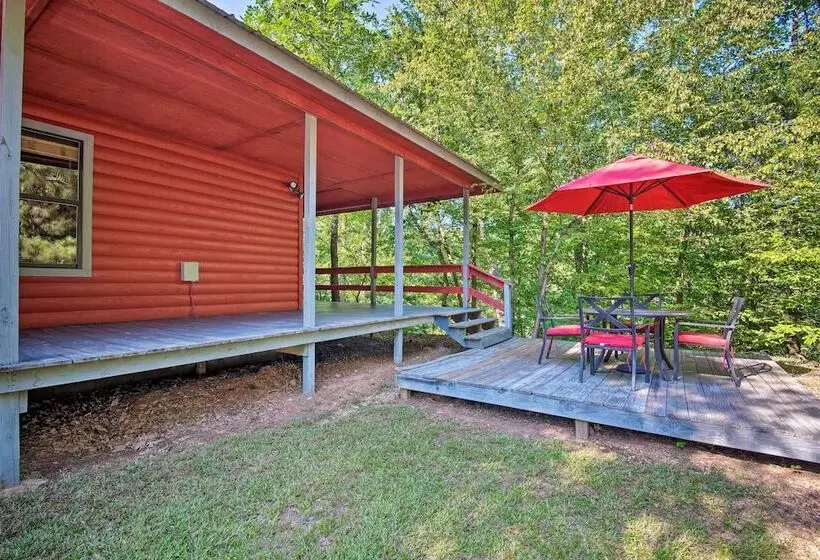 Quiet Mountain Fork River Cabin W/ Water View Deck