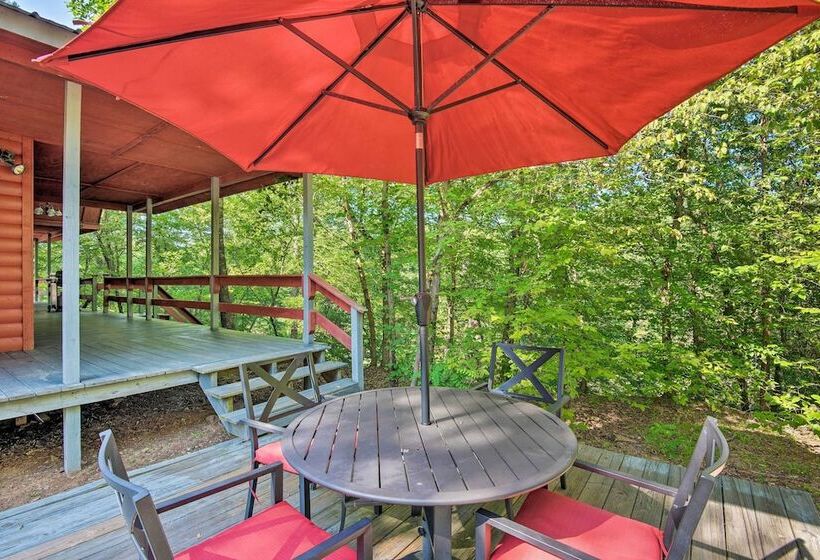 Quiet Mountain Fork River Cabin W/ Water View Deck