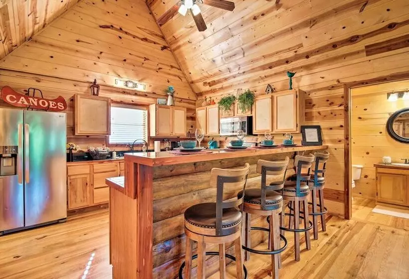 Quiet Mountain Fork River Cabin W/ Water View Deck