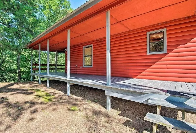 Quiet Mountain Fork River Cabin W/ Water View Deck