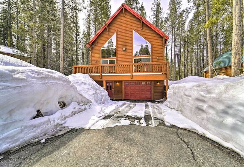 3 Mi To Donner Ski: Soda Springs Cabin W/ Deck