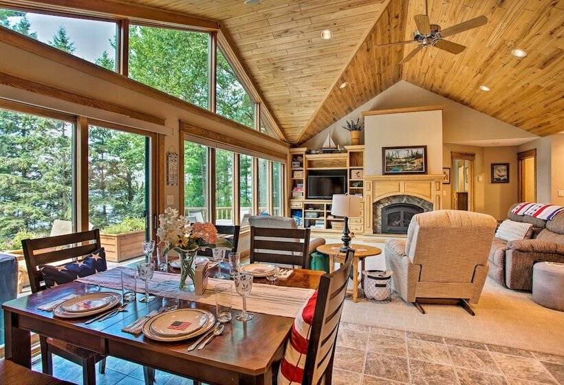 Private Retreat W/ Dock On Middle Eau Claire Lake!