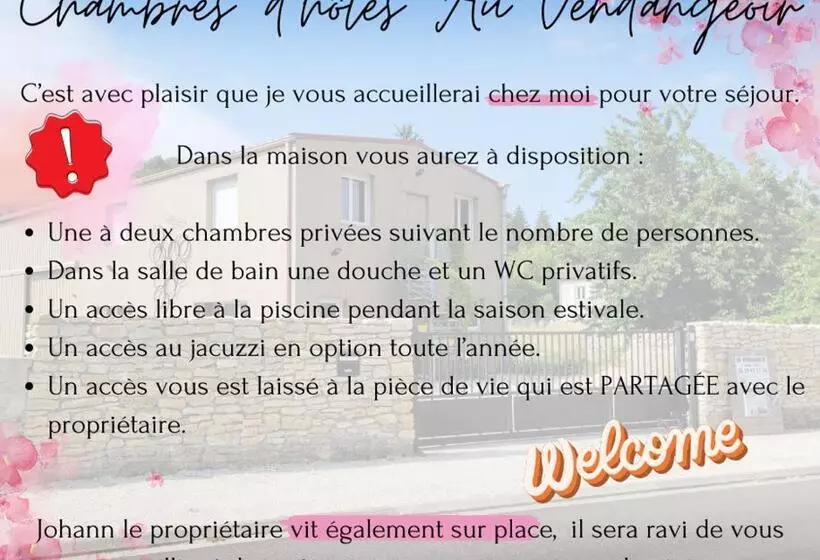 Aamiaismajoitus (B&B) Au Vendangeoir Chambres D Hôtes