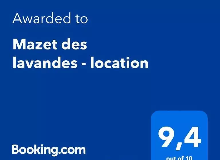 ベッドアンドブレックファースト Mazet Des Lavandes