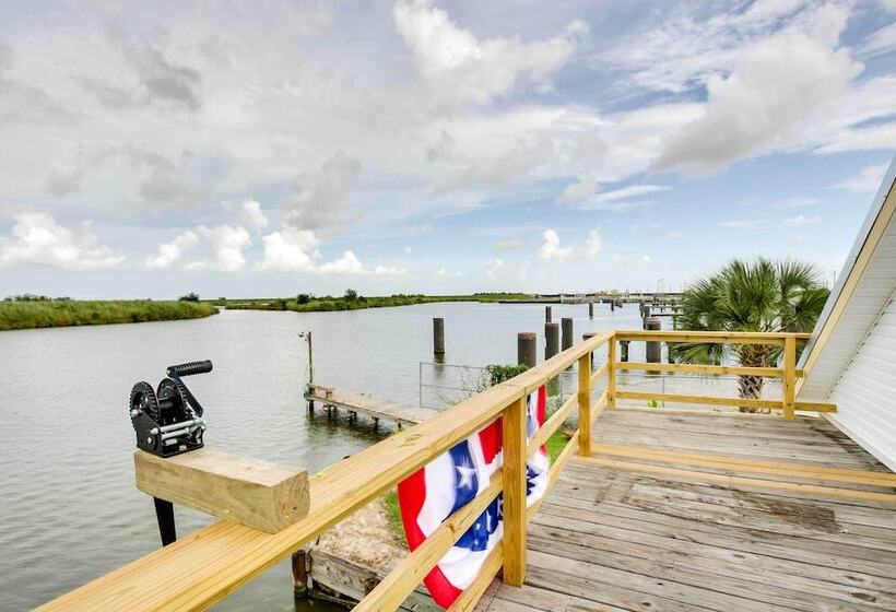 Golden Meadow Getaway: Waterfront Retreat W/ Deck